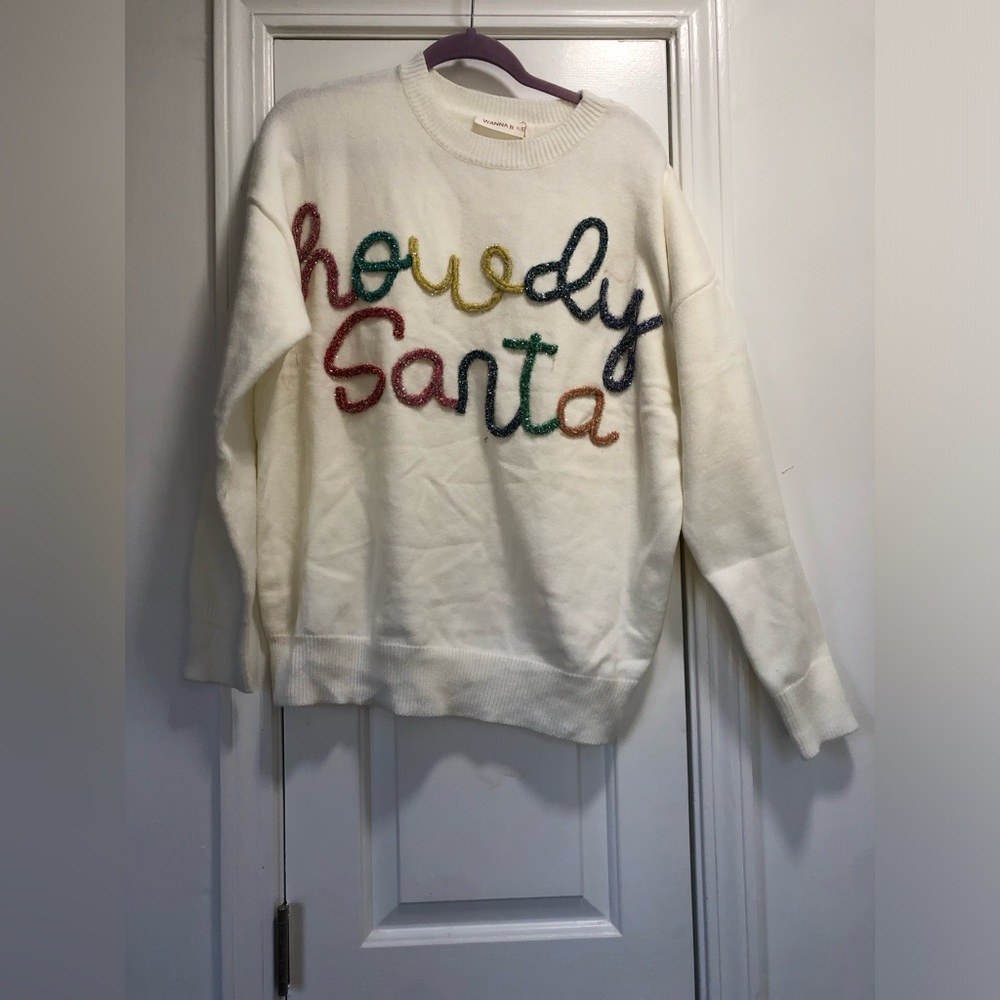 NWT Boutique Howdy Santa Boutique Christmas Top